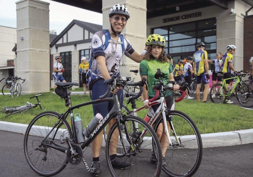 Riders prepare for 2022 Steeple Chase Bike Tour event. Paula Shepard